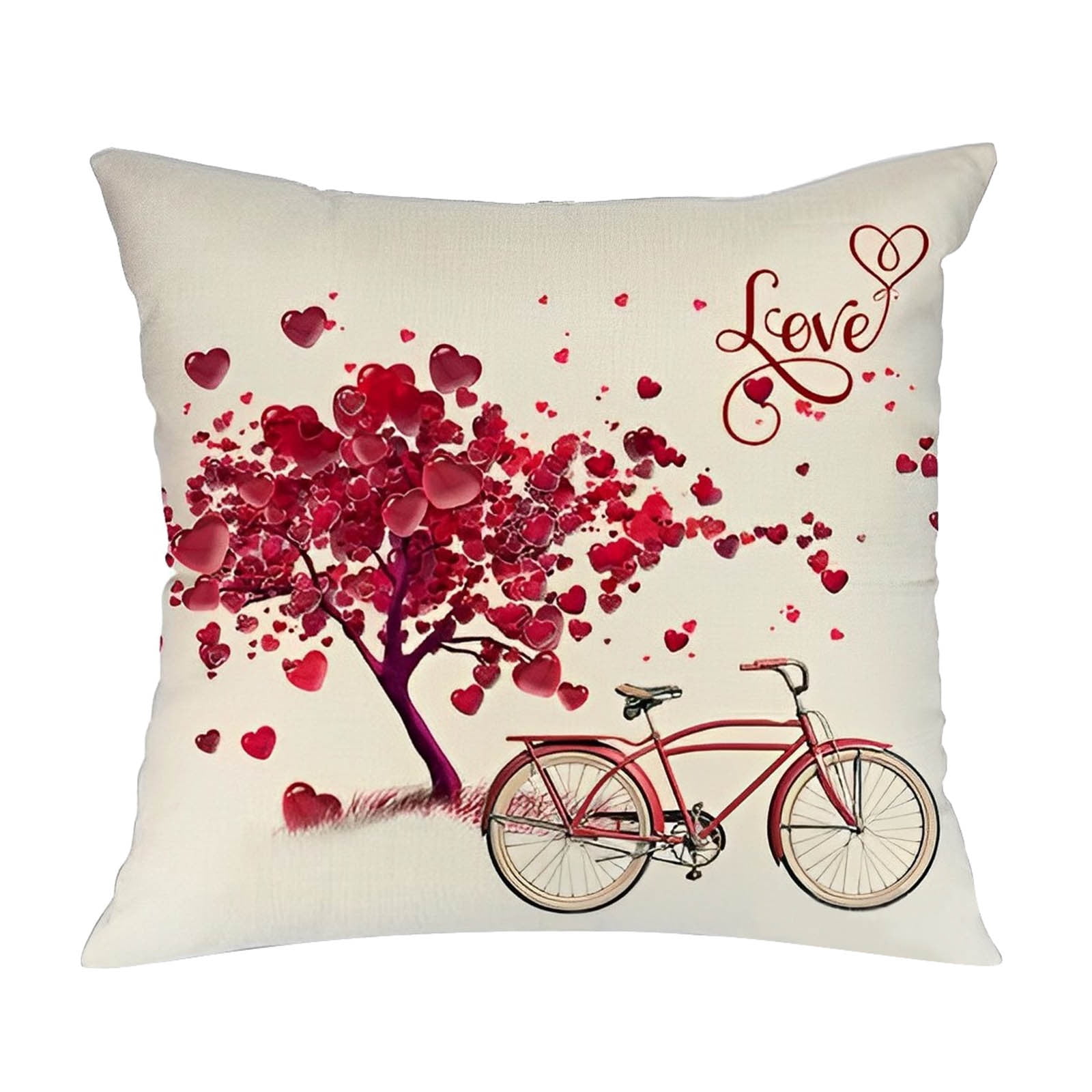 Jiyugala Pillowcase Valentine's Day Pillow Cover Love Truck Print Home ...