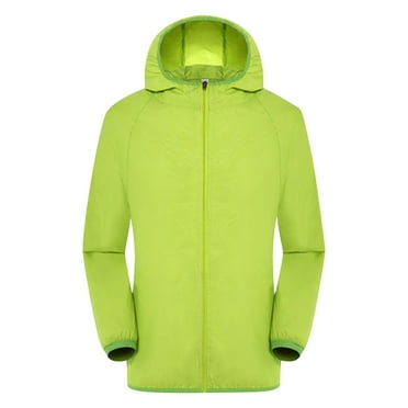 Clearance 2024!Plus Size Winter Coats for Men Solid Rain Jacket Outdoor Hooded Windproof Loose Coat Water Proof Raglan Cuff Storage Bag Winter Coat