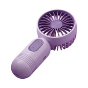 Jiyugala Portable Mini Fans Summer Portable Handheld Mini Fans USB Battery Operated Small Hand Held Fan With 3 Speeds for Travel/camping/Outdoor/Home/Office