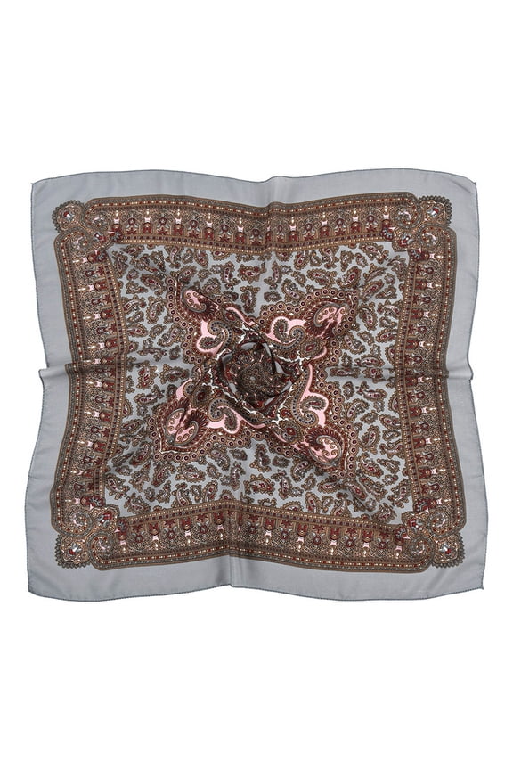 Silk Scarf Women Lady Cashew Printing Scarf Vintage Bandanas Hair Scarfs for Islam Women Folk-Custom Scarf Neckerchief Wrap Shawl Travel Neck Wrap Head Scarf