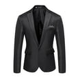 thumbnail image 1 of Jiyugala Suit Jacket for Men Men's Stylish Casual Solid Business Wedding Party Outwear Coat Suit Tops, 1 of 5