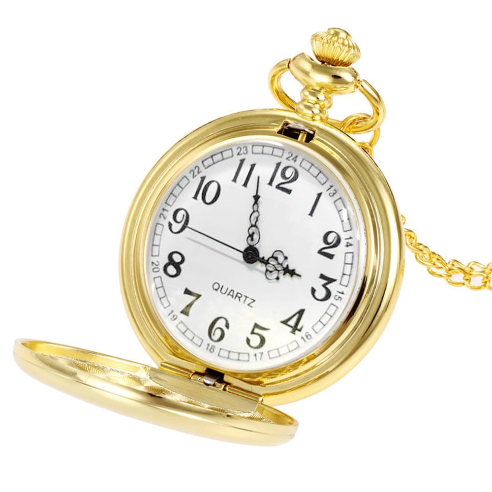 Jiyugala Watch for Men Crown Unisex Chain Necklace Pocket Watches