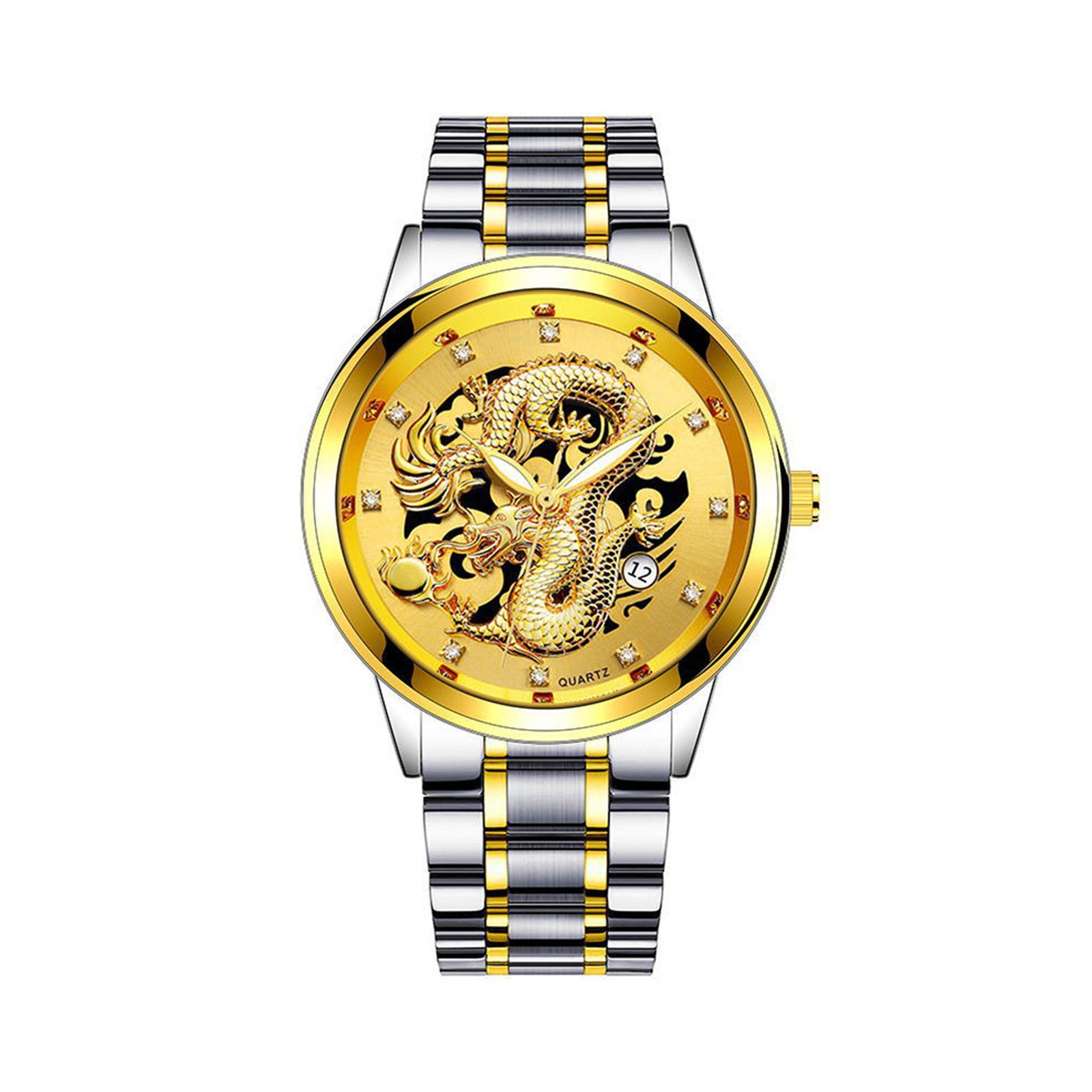 Jiyugala Watch for Men Men Business Luxury Gents Quartz Stainless Steel