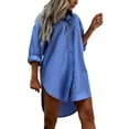 thumbnail image 1 of Jiyugala Women's Button Down Shirts Loose Casual Tops, 1 of 5