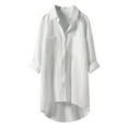thumbnail image 1 of Jiyugala Women's Button Down Shirts Plus Size Loose Casual Tops, 1 of 3