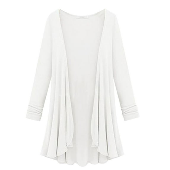 Jiyugala Women's Cardigan Sweaters Plus Size Warm Soft Open Front Coat