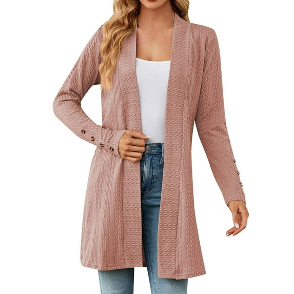 Jiyugala Women's Cardigan Sweaters Warm Soft Knit Sweater Coats