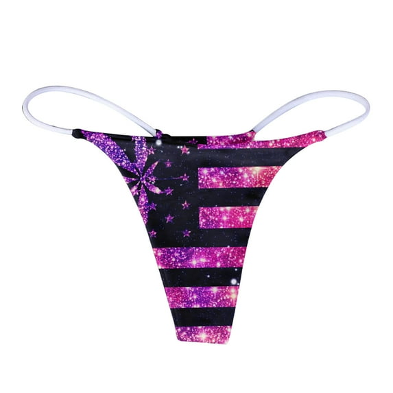 Clearance 2024!Women's Fashion Printed Breathable Panties Panties for Women L