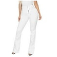 thumbnail image 1 of Jiyugala Women's Jeans Flare Mid Waist Bell Stretch Slim Length Pants for Women 3XL, 1 of 7