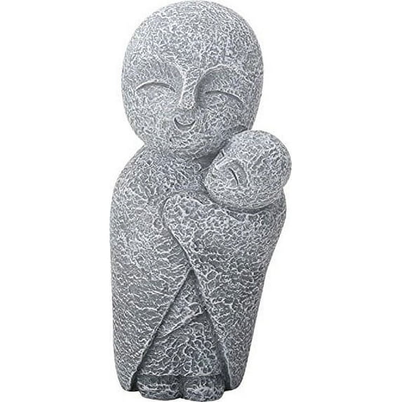 Jizo Monks Hugging Smiling Figurine Buddhism Ksitigarbha Japanese Bodhisattva