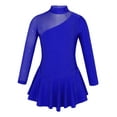 thumbnail image 1 of Jizyo Kids Girls Ice Skating Mesh Skirt Figure Skating Tutu Dress Roller Skating Stage Performance Royal Blue 12, 1 of 7