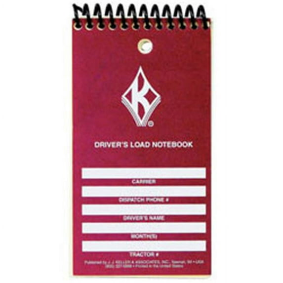 Jj Keller 39B Driver's Load Notebook