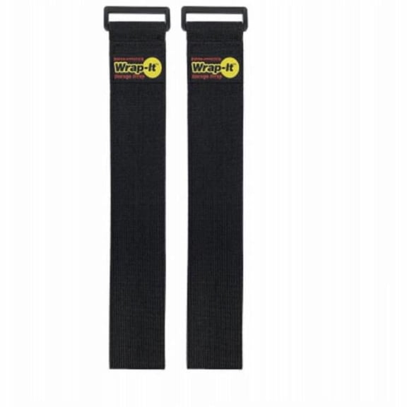 Jjaamm 112858 5 in. Strip Cable Clam, Black - Pack of 6