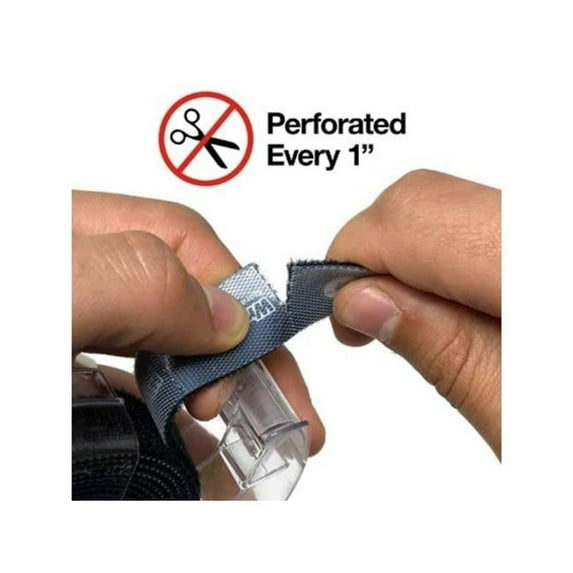 Jjaamm 260819 6.5 ft. Self-Gripping Storage Strap Tape Roll, White