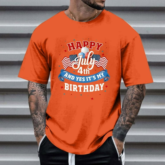 Jjayotai 4th of July Shirts, USA Shirt, Mens Patriotic Outfit, USA Flag T Shirts, Short Sleeve Crew Neck Graphic Tees, Big and Tall Shirts for Men