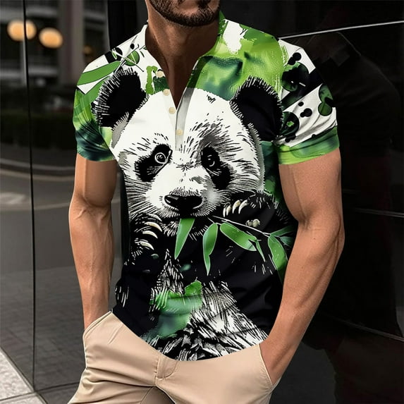Jjayotai Big and Tall Shirts for Men Men's Fashion Novel Printed Short Sleeve Crew Neck Top, Tie Dye Shirt, Mens Graphic Tees