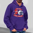 thumbnail image 1 of Jjayotai Mens Merry Christmas Letter Print Hood Sweatshirt, Long Sleeve Drawstring Loose Sweatshirts, Fall Hooded with Pockets Purple M, 1 of 4