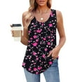 thumbnail image 1 of Jjayotai No Boundaris Womens Summer Tank Tops, Floral Sleeveless T Shirt, Casual Loose Fit Tunic Blouses, Shirts for Women, Womens Tank Top Multicolor^13 XXL, 1 of 7