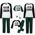 thumbnail image 1 of Jjayotai Christmas Family Pajamas Matching Sets, Plus Size Matching Holiday Pajamas Jammies, Cute Plaid Xmas Pjs Sleepwear Green M-Mom, 1 of 5