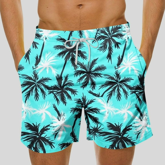 Jjayotai George Shorts Men Clearance Men's Swim Trunk, Knee Length Boardshorts, Tropical Floral Printed Shorts, Mens Shorts Clearance
