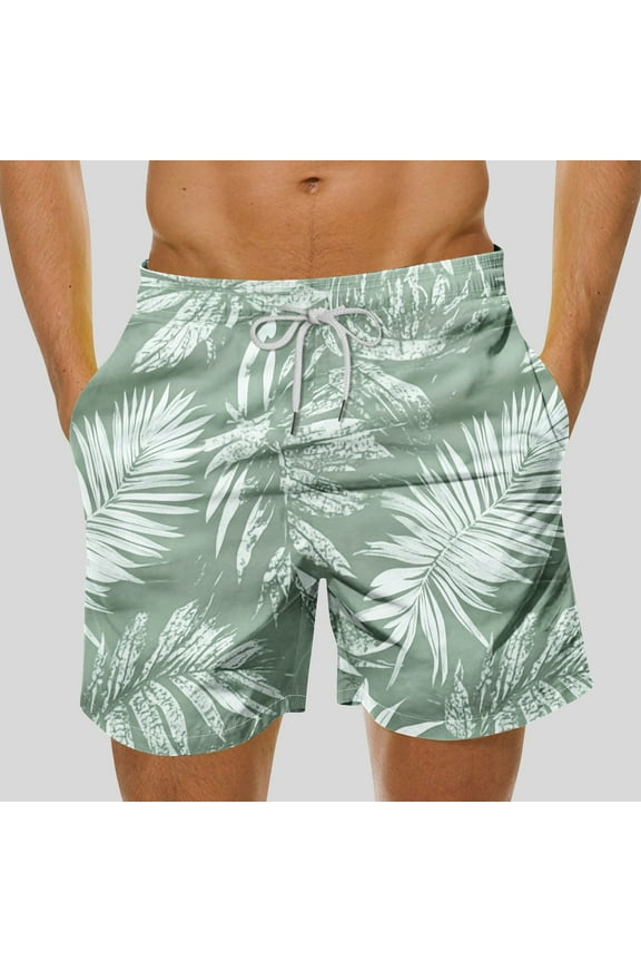 George Shorts Men Clearance Men's Swim Trunk, Knee Length Boardshorts, Tropical Floral Printed Shorts, Mens Shorts Clearance