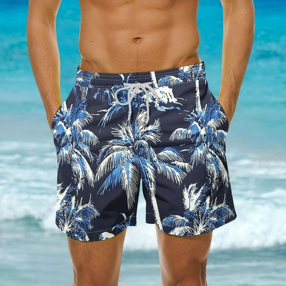 Jjayotai George Shorts Men Clearance Men's Swim Trunks Clearance, Beach Print Quick Dry Swimsuits, Board Shorts, Hawaiian Shorts, Shorts Men