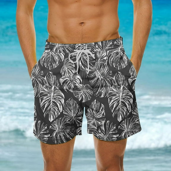 Jjayotai George Shorts Men Clearance Men's Swim Trunks Clearance, Beach Print Quick Dry Swimsuits, Board Shorts, Hawaiian Shorts, Shorts Men