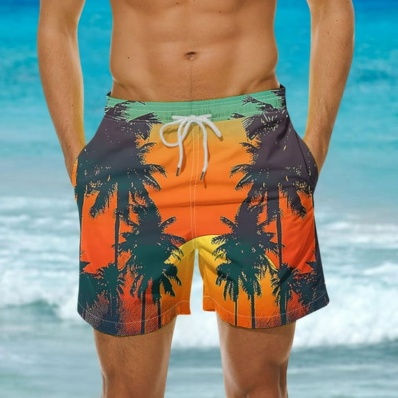 Jjayotai George Shorts Men Clearance Men's Swim Trunks Clearance, Beach Print Quick Dry Swimsuits, Board Shorts, Hawaiian Shorts, Shorts Men