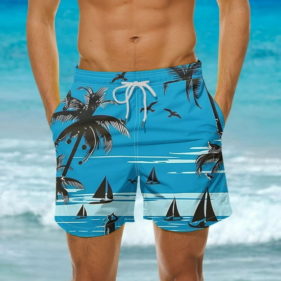 Jjayotai George Shorts Men Clearance Men's Swim Trunks Clearance, Beach Print Quick Dry Swimsuits, Board Shorts, Hawaiian Shorts, Shorts Men