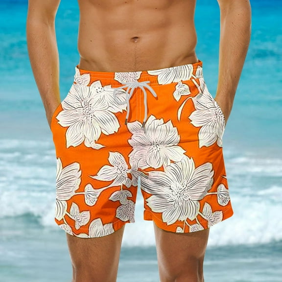 Jjayotai George Shorts Men Clearance Men's Swim Trunks Clearance, Beach Print Quick Dry Swimsuits, Board Shorts, Hawaiian Shorts, Shorts Men