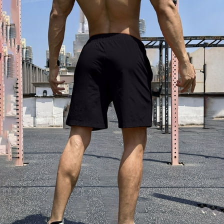 Jjayotai George Shorts Men Clearance Mens Shorts, Men's Solid Color Nylon Sports Shorts Outdoor Versatile And Casual Five Quarter Pants, Mens Board Shorts