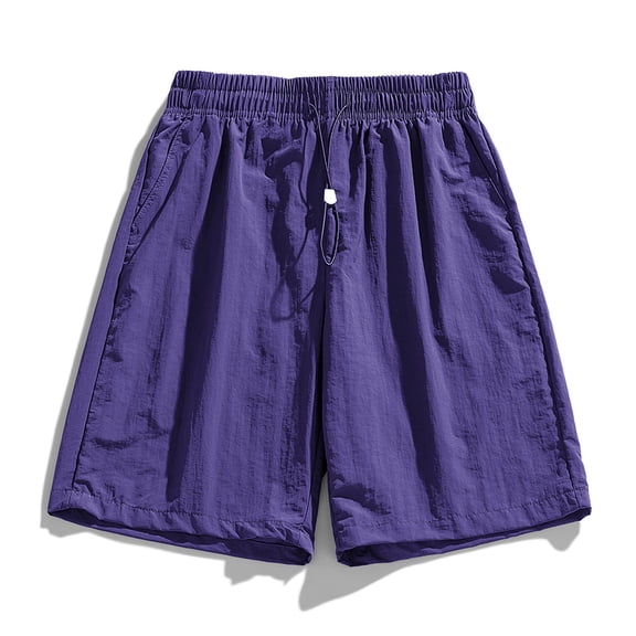 Jjayotai George Shorts Men Clearance Mens Shorts, Summer Men's Solid Color Casual Elastic Waist Drawstring Pocket Shorts, Mens Board Shorts