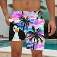 thumbnail image 1 of Jjayotai George Shorts Men Elastic Waist, Mens Swim Trunks with Compression Liner, Quick Dry Swimsuit Shorts with Cute Duck Print， Swimwear Shorts for Men, 1 of 5