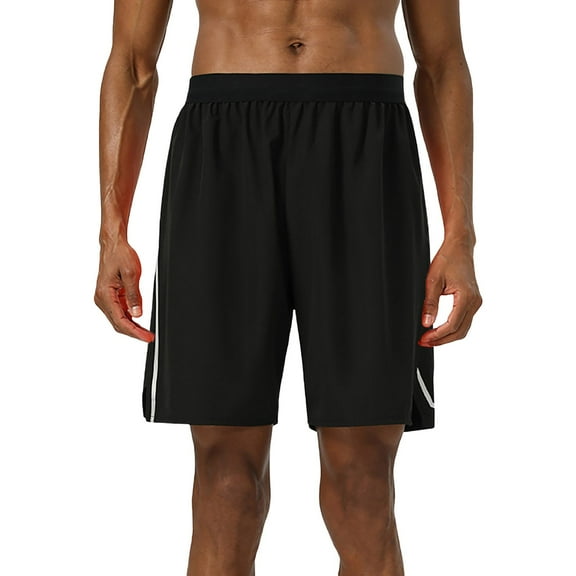 Jjayotai George Shorts Men, Men's Long Basketball Shorts with Zipper Pocket, Quick Dry Gym Shorts, Lightweight Mesh Athletic Shorts for Men