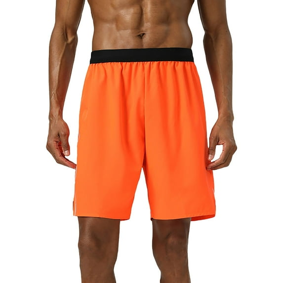 Jjayotai George Shorts Men, Men's Long Basketball Shorts with Zipper Pocket, Quick Dry Gym Shorts, Lightweight Mesh Athletic Shorts for Men