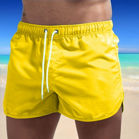 Jjayotai George Shorts Men, Men's Swim Trunks, Quick Dry Beach Shorts with Pockets and Mesh Lining