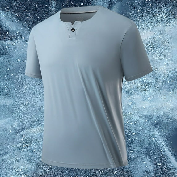 Jjayotai George Tee Shirts for Men Short Sleeve, Men's Casual Summer Fashion Solid Color Round Neck T-shirt, Mens Western Shirts