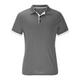 thumbnail image 1 of Jjayotai Golf Shirts for Men, Men's Summer Must-Have Color block Short-Sleeve Comfortable Breathable Quick-Dry Business Casual Tops, Vintage Tees for Men, 1 of 5