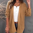 thumbnail image 1 of Jjayotai Lightweight Cardigan for Women, Crochet Cover Up, Loose Open Front Long Sleeve Cardigans Sweaters Gold L, 1 of 7