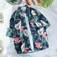 thumbnail image 1 of Jjayotai Men's Hawaiian Shirts Clearance, Cotton Short Sleeve Button Down Summer Tropical Beach Shirt with Pocket Green L, 1 of 4