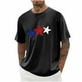 thumbnail image 1 of Jjayotai Mens 4th of July Clothes, Independence Day Patriotic Day American Flag Print Round Neck Short Sleeve Summer Casual T-shirt, Graphic Tees for Men, 1 of 4