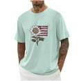thumbnail image 1 of Jjayotai Mens 4th of July Clothes, Independence Day Patriotic Day American Flag Print Round Neck Short Sleeve Summer Casual T-shirt, Graphic Tees for Men, 1 of 4