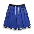 thumbnail image 1 of Jjayotai Mens George Shorts, Men's Solid Color Fitness Sports Drawstring Shorts, Elastic Waist Shorts with Pockets, Shorts Men, 1 of 9