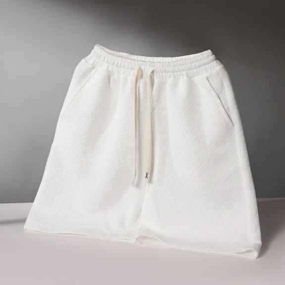 Jjayotai Mens George Shorts, Men's Summer New Trendy Lightweight Ice Silk Texture Loose Fit Shorts, Athletic Shorts for Men