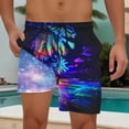 thumbnail image 1 of Jjayotai Mens George Shorts Stretch Waist, Men Swim Trunks with Compression Liner, Men's Bathing Suits, Hawaiian Board Shorts, Swimwear Shorts for Men, 1 of 8