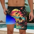 thumbnail image 1 of Jjayotai Mens George Shorts Stretch Waist, Men Swim Trunks with Compression Liner, Men's Bathing Suits, Hawaiian Board Shorts, Swimwear Shorts for Men, 1 of 9
