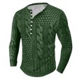 thumbnail image 1 of Jjayotai Mens Pullover Sweater Clearance, Casual Slim Fit Cable Knit Button Up Thermal Lightweight Winter Sweaters Knitwear, 1 of 6