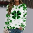 thumbnail image 1 of Jjayotai St Patricks Day Sweatshirt for Women Plus Size, Lucky Clover Pullover, Irish Sweatshirts, Saint Patrick's Shamrocks Long Sleeve Shirt Green XXXL, 1 of 4