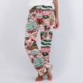 thumbnail image 1 of Jjayotai Women's Plush Christmas Pajama Pants, Comfy PJs Bottom with Pockets, Stretchy Petite to Plus Size Pajamas Pink XL, 1 of 7