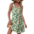 thumbnail image 1 of Jjayotai Womens Casual Summer Dresses 2025, Boho Sleeveless Sundresses with Pockets Beach Floral T Shirt Dresses, 1 of 6